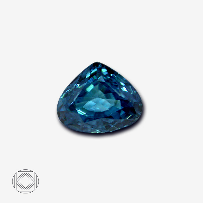 zircon bleu